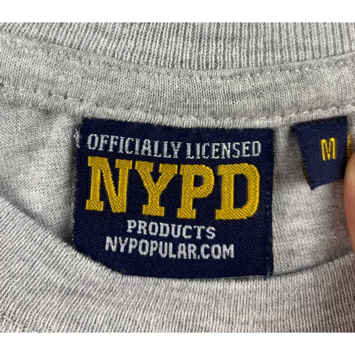 Officially Licensed NYPD Men M Shirt Torkia International Cotton Top Of The Rock