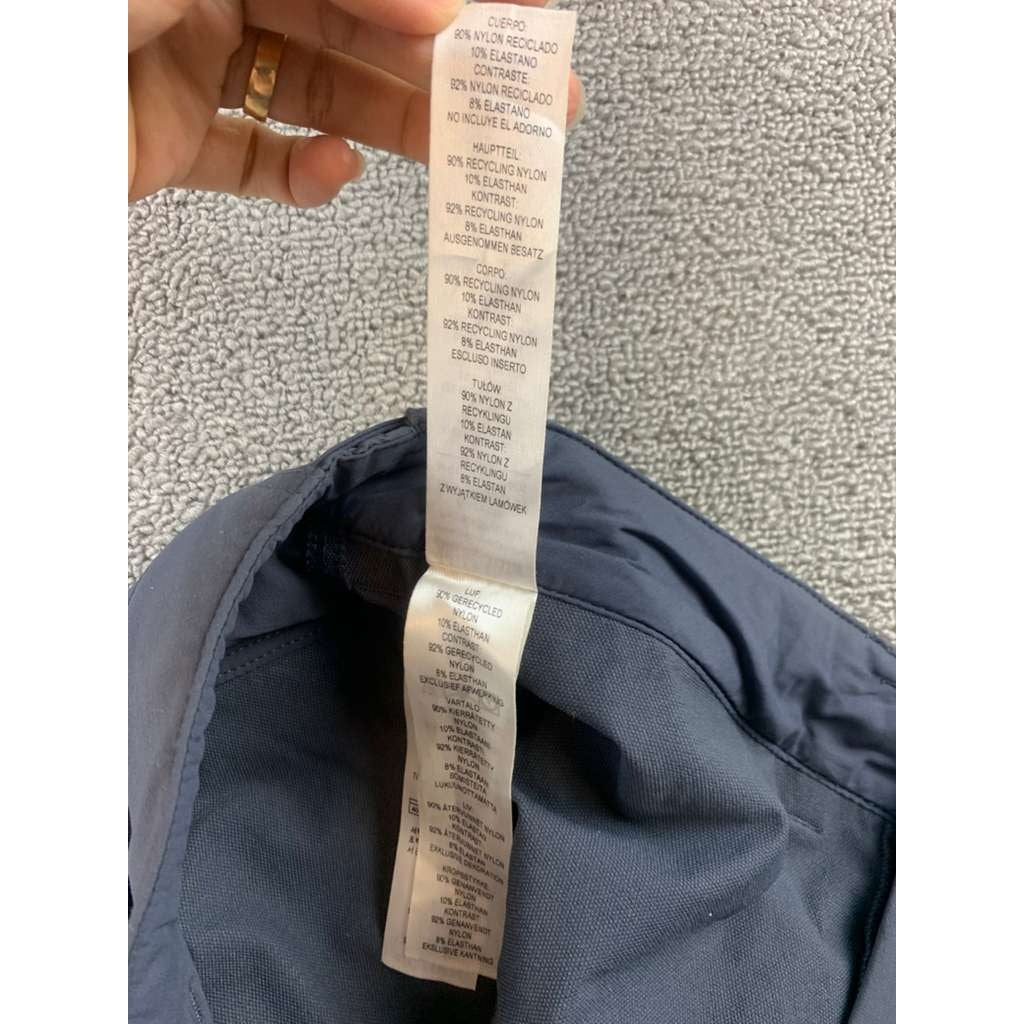 Patagonia Women 10 Gray Point Peak Trail Pants Hiking Nylon Blend Zip Pocket