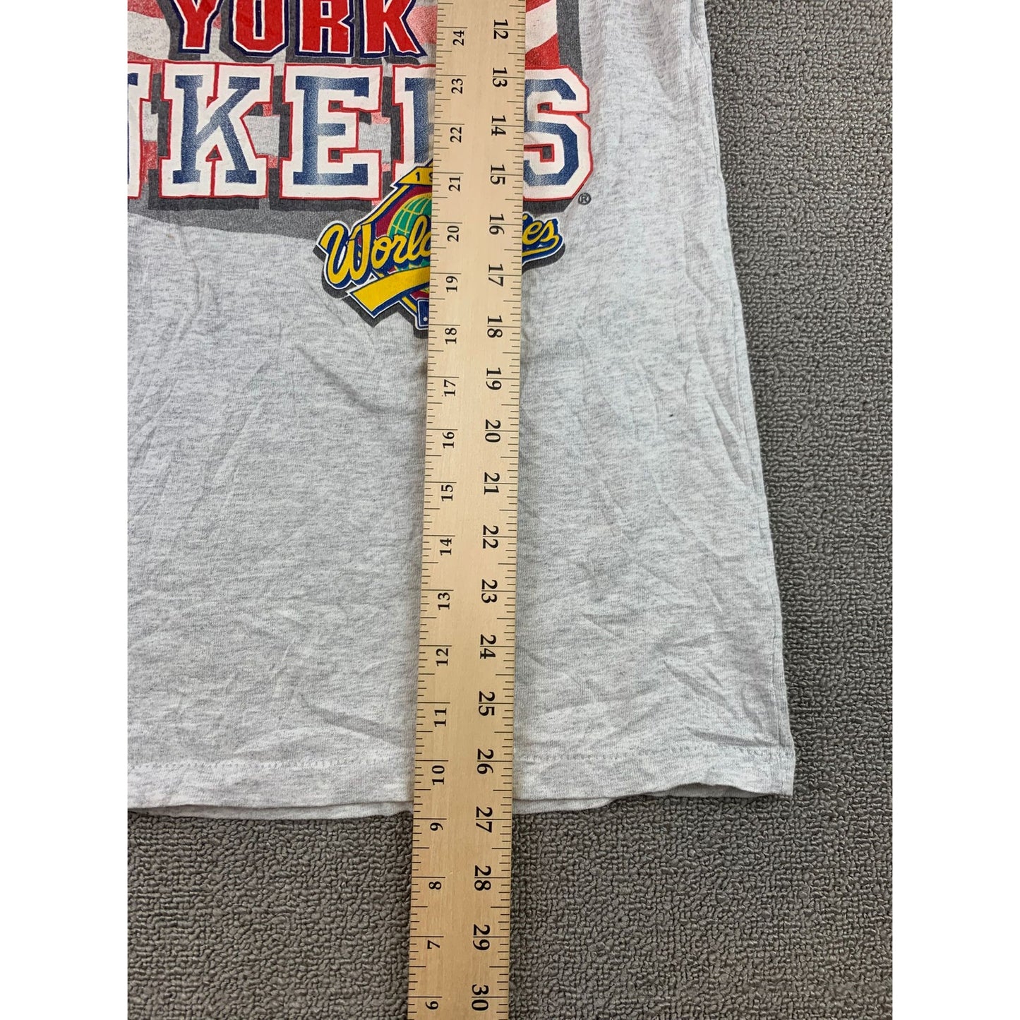 Vintage Teamwork New York Yankees American League Champions T-shirt Men L Gray