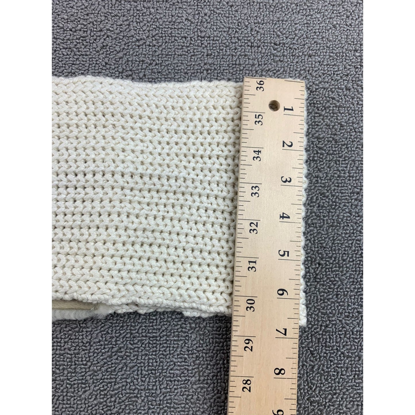 UGG Women’s Shearling Knit Infinity Scarf One Size Ivory Real Dyed Sheepskin