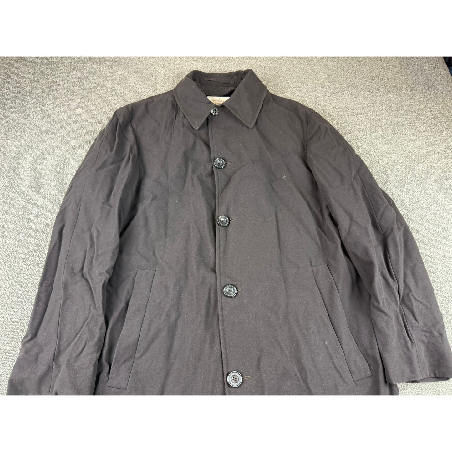 Ermenegildo Zegna Soft Men's Overcoat 48 Brown Made in Italy Cupro Viscose Coat