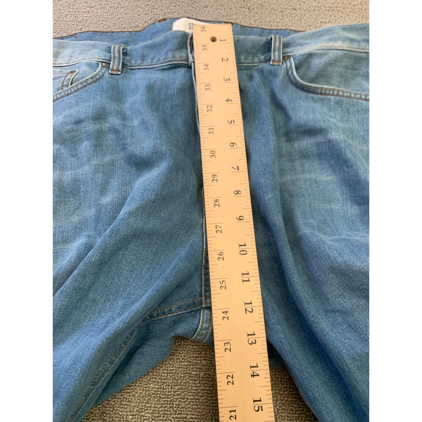 Spoke Mens 42 Jeans Blue Build A Regular Fit Straight