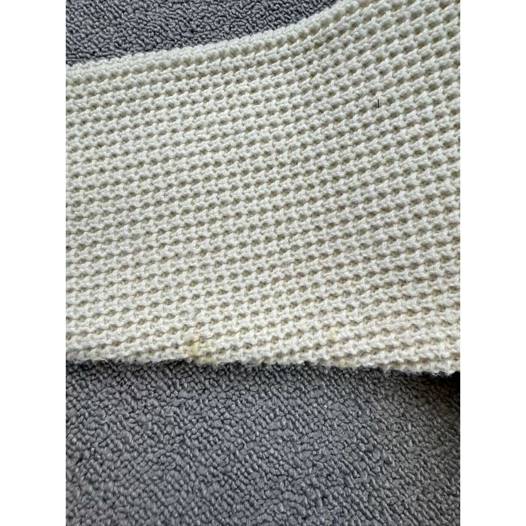 Long Wharf Women's Medium White Montauk SeaWell Crew Fisherman Sweater