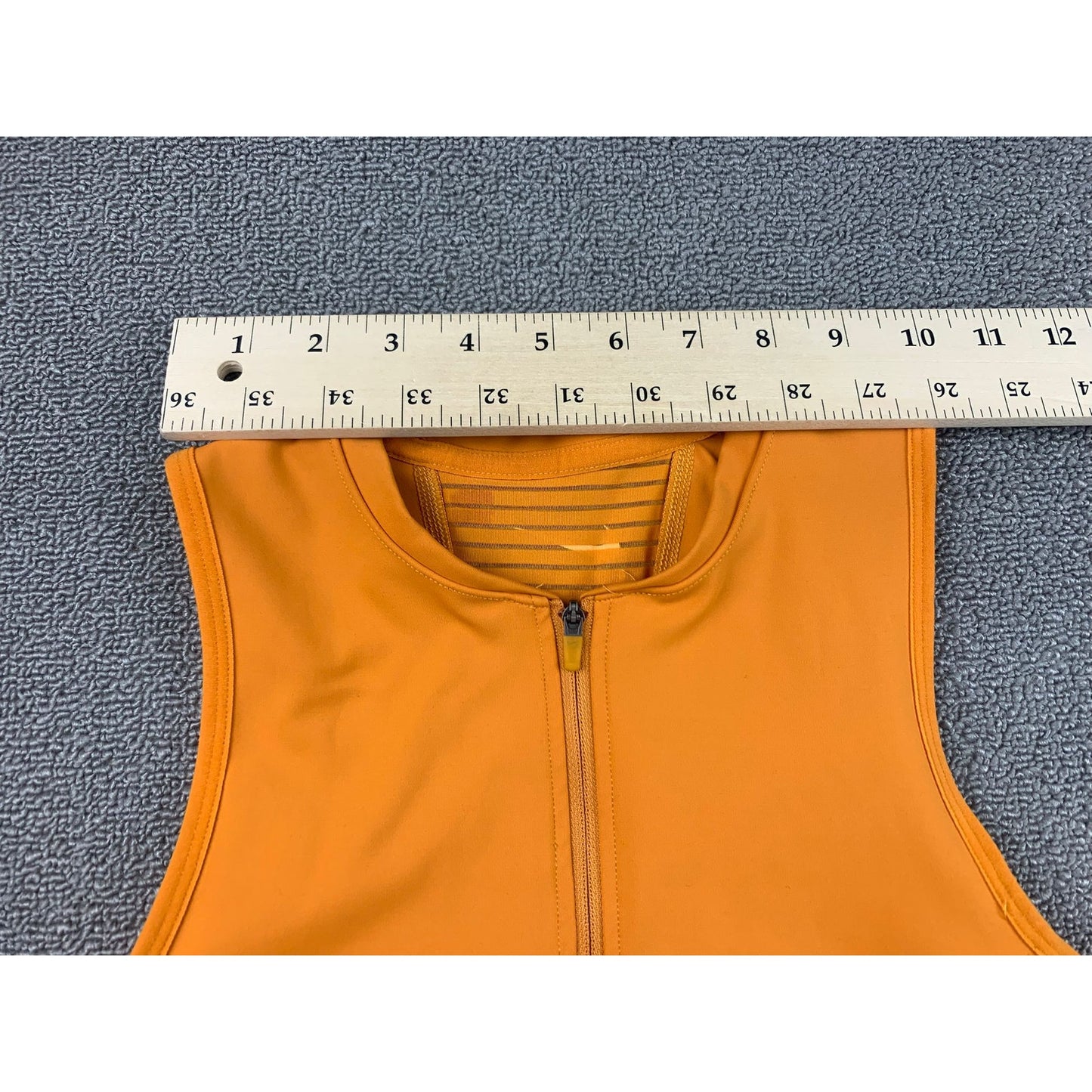 Nike Pro Dri-FIT Women’s S Orange Sleeveless Training Top 1/2 Zip Athletic Tank
