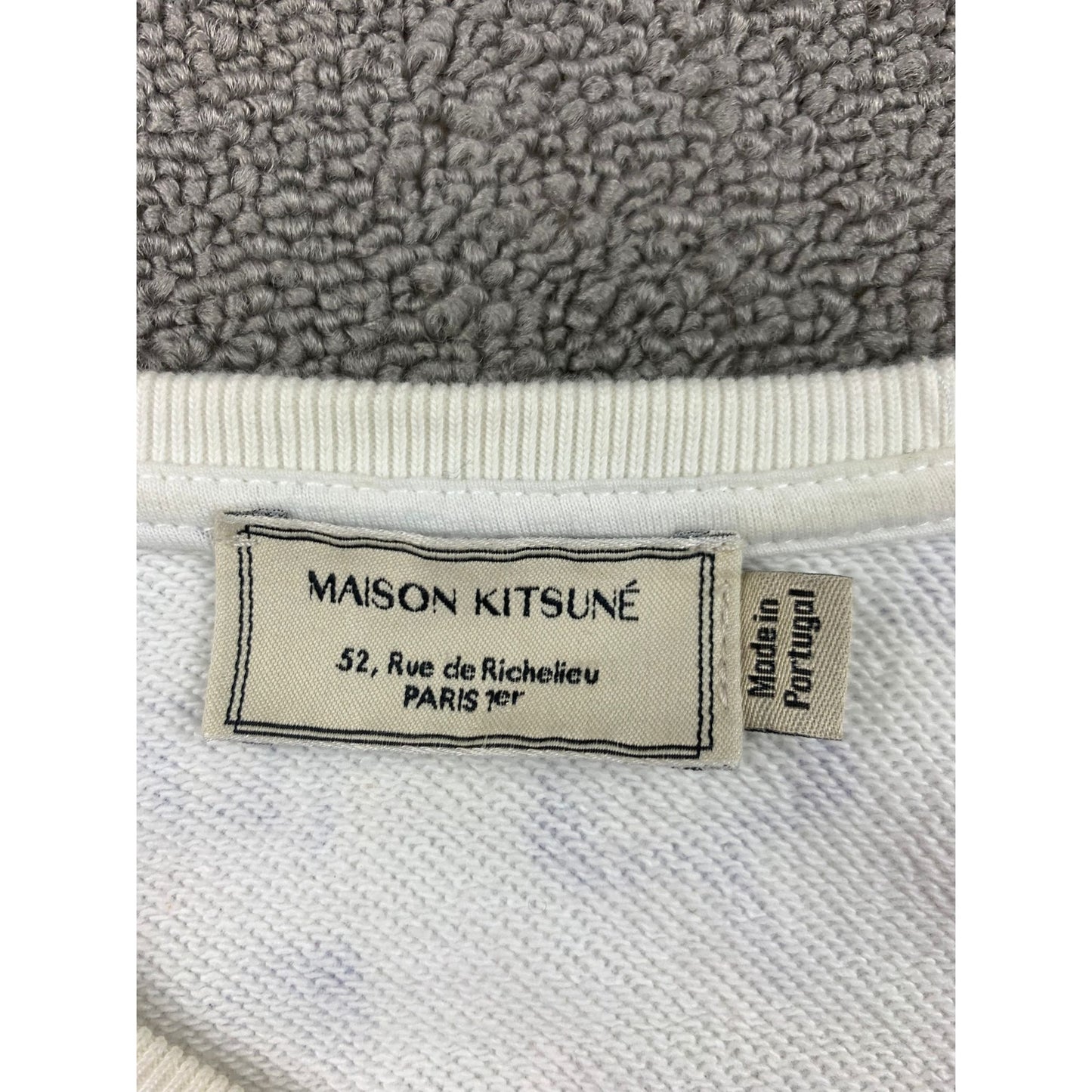 Maison Kitsune Map Print Paris Sights Sweatshirt Sweater All Over Blue Fox Small