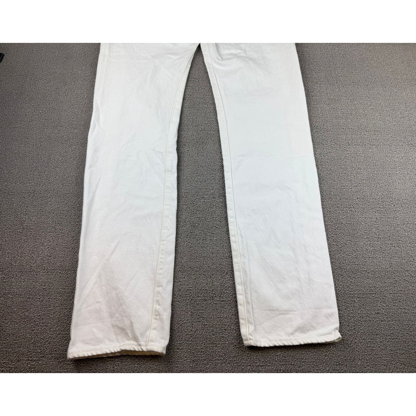 Levi's 501 Men's W30 L 32 White Straight Leg Jeans