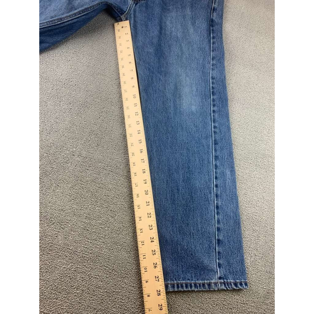 Levi's 505 Men's Jeans Size 35x30 Blue Denim Medium Wash Cotton Casual Straight