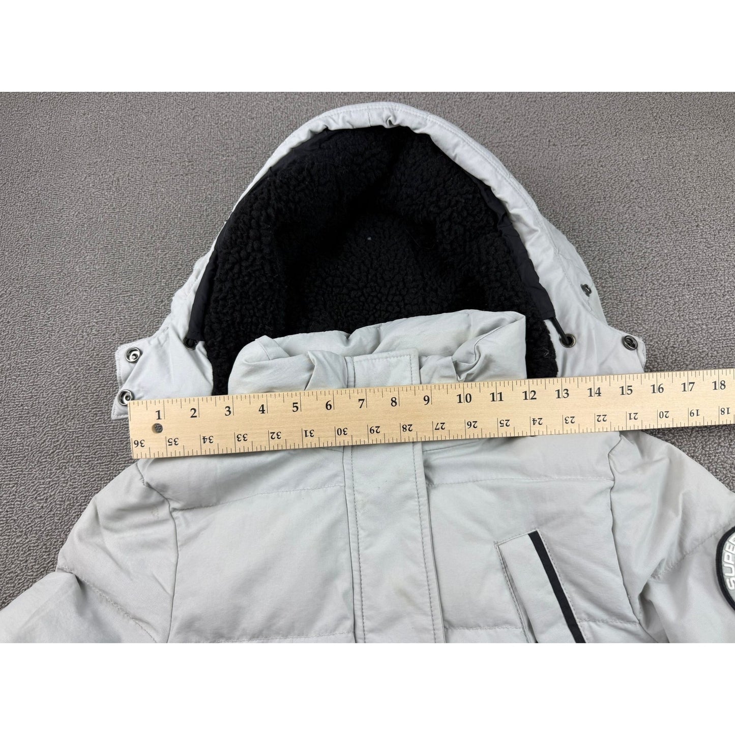 Superdry Everest Ella Bomber Jacket (W5000018A) Women US 8 Ice Grey