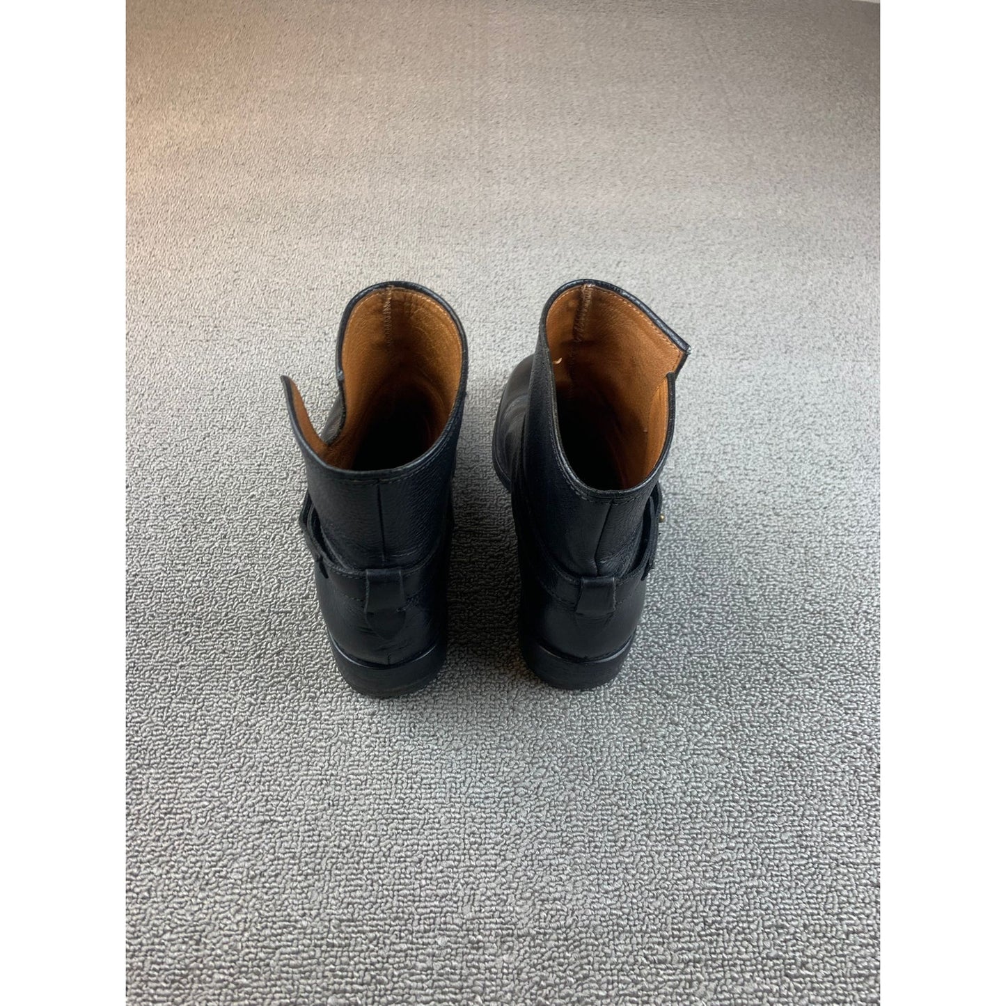 Madewell Womens The Biker Boot Size 7 Black Pebbled Leather Ankle City Chic