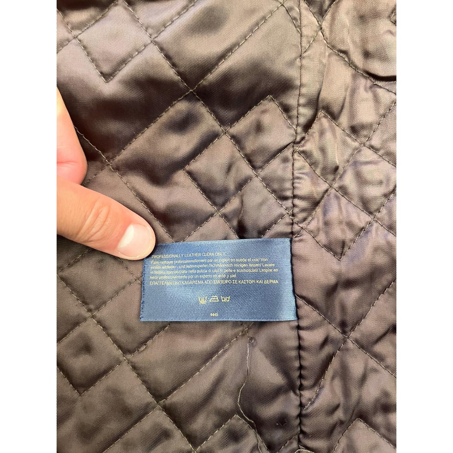 Brooks Brothers Men Size M Field Genuine Leather Jacket Brown Quilted Lining