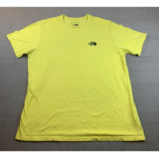 The North Face Men's XL Yellow Logo Graphic T-Shirt Crewneck