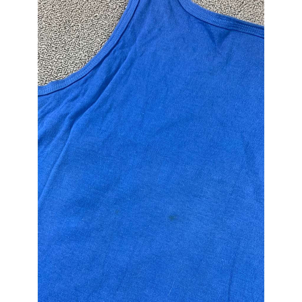 Disney Mickey & Co Goofy Varsity Tank Top Mens Large Blue 1 Graphic 90s Y2K