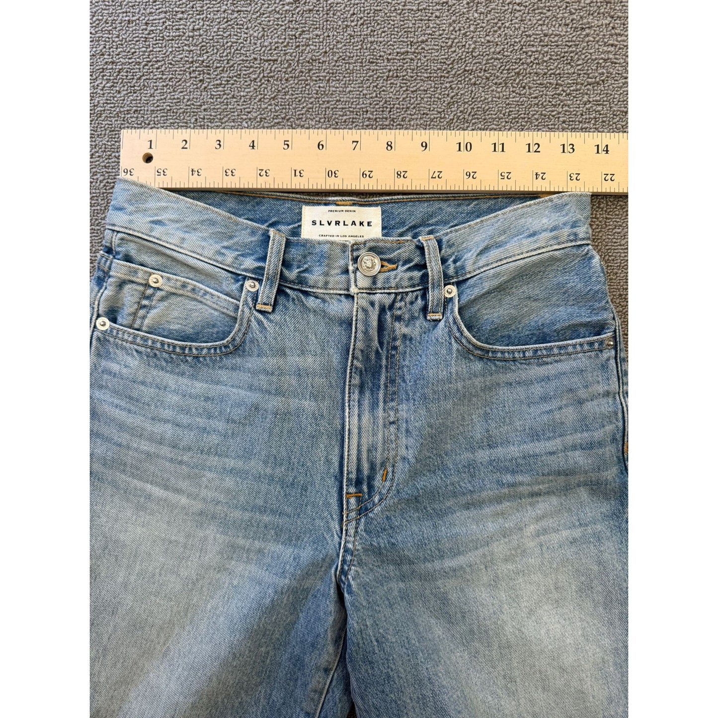 SLVRLAKE Womens Light Wash Denim London Shorts Size 26 Temecula Sunrise