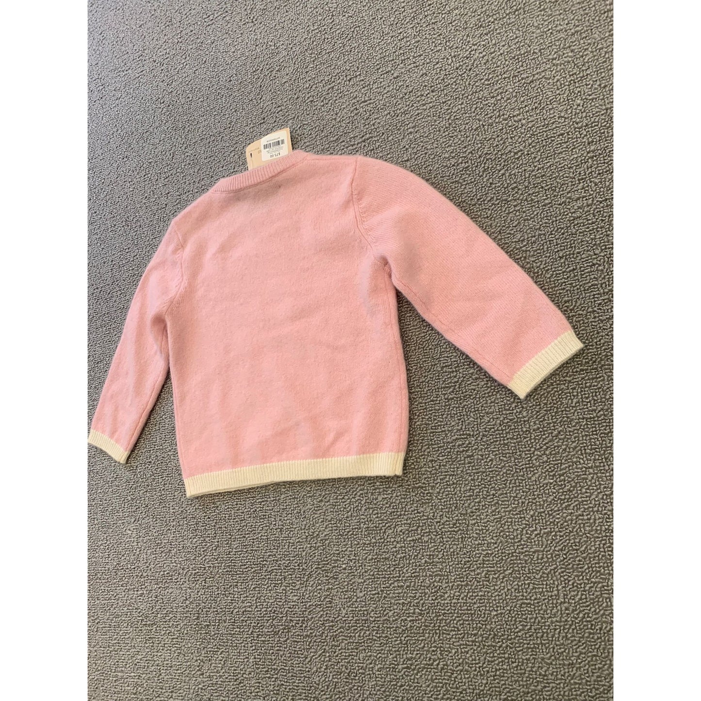 Sofia Cashmere Gilr's 12-18M Pink Teddy Bear Baby Sweater