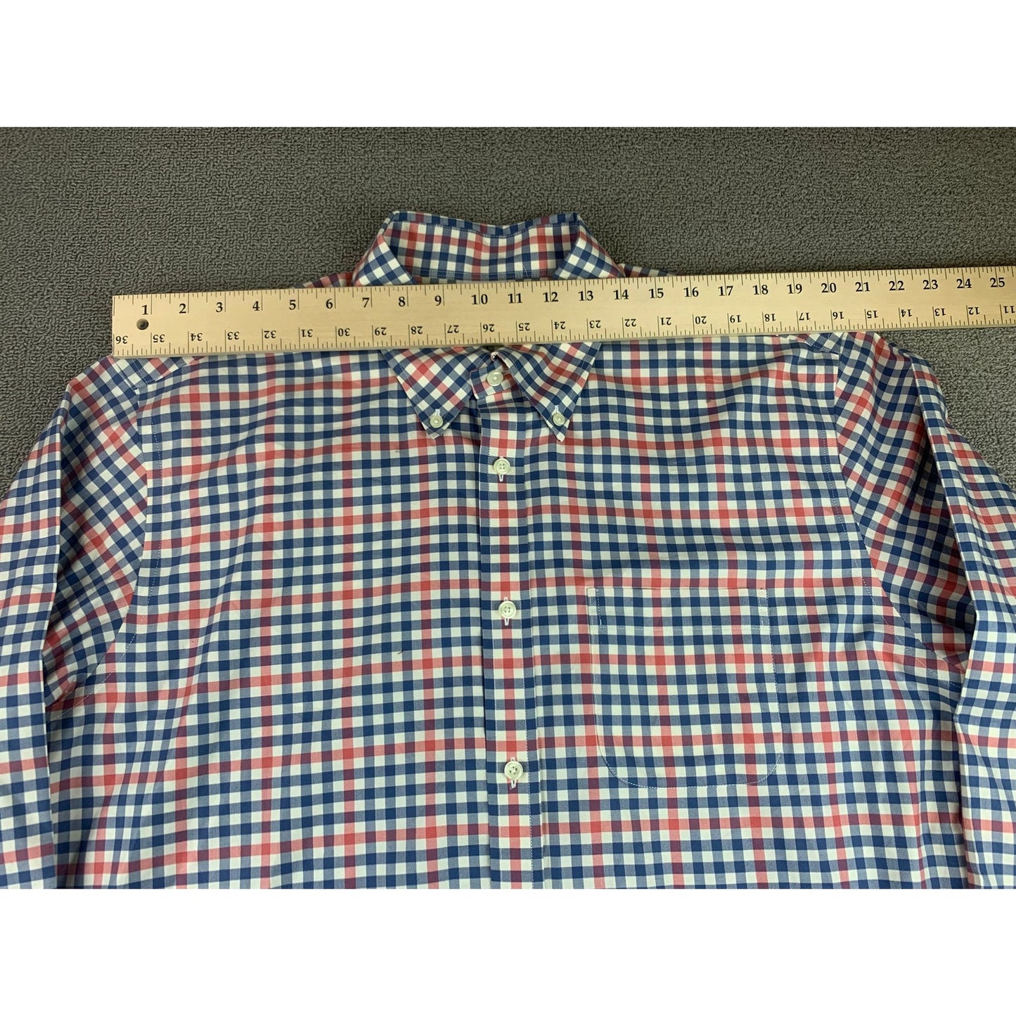 Y2K Brooks Brothers Shirt Men's XL Red Blue Check Button Up 346 Casual Preppy