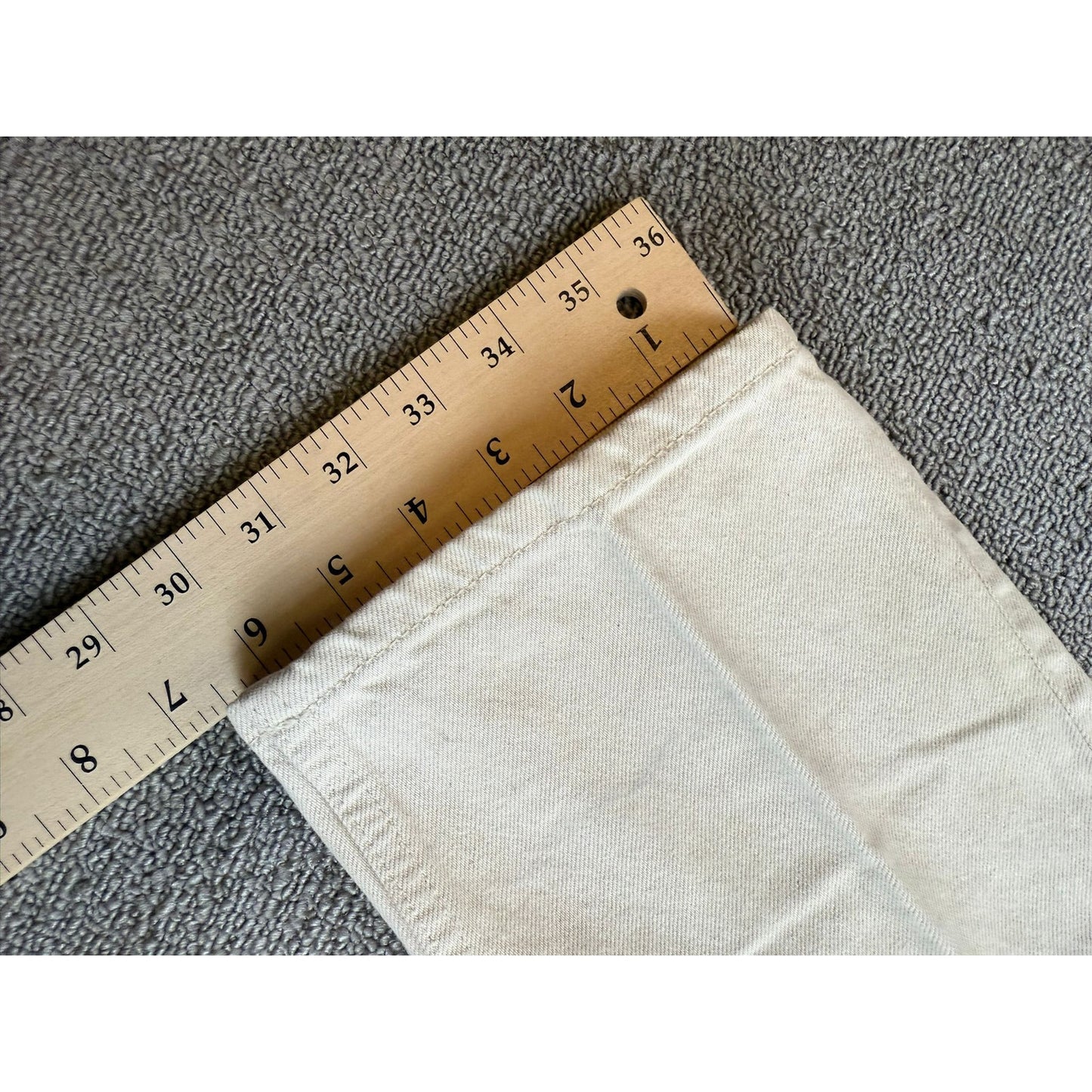 & Other Stories Atelier Women's 26 Off-White Ivory Cropped Straight Denim Jeans