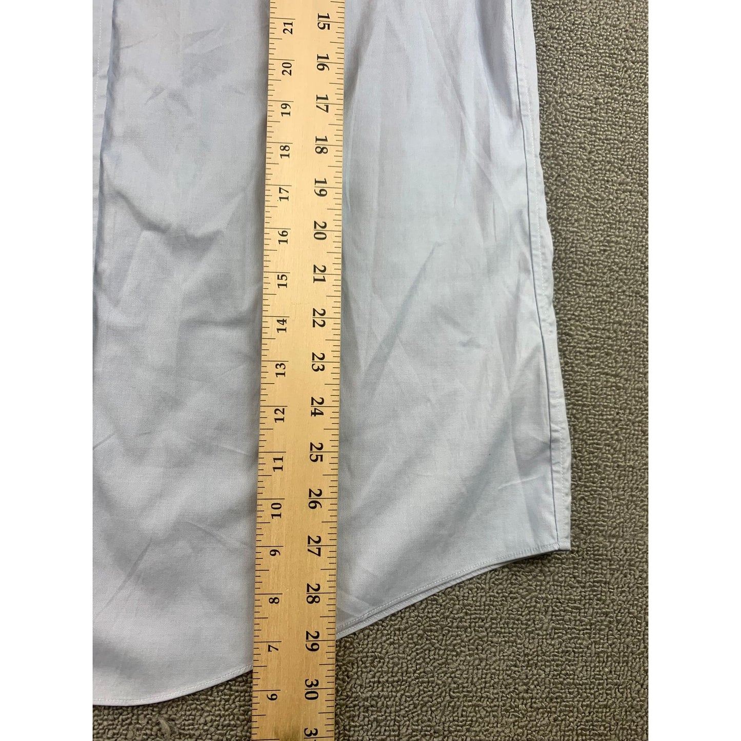 Brooks Brothers Shirt Men's 15 1/2 Regent Blue Cotton Long Sleeve Non Iron