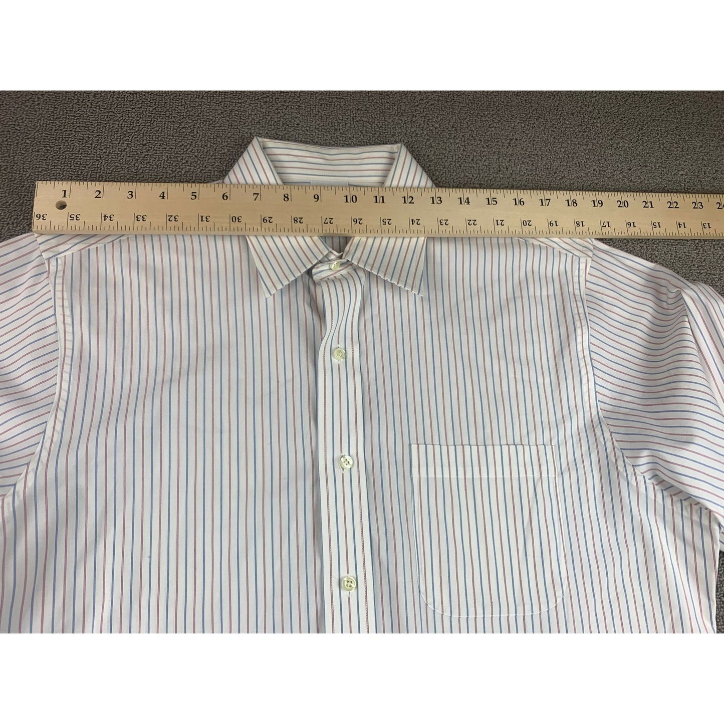Brooks Brothers Dress Shirt Men's 16-35 Slim Fit Non Iron Stretch Stripe