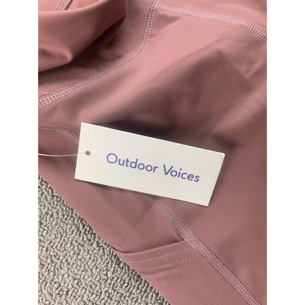 Outdoor Voices Women's Pink Biker Zoom 8" Short XS Deep Taupe Size XS NWT