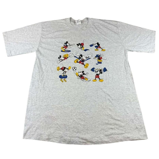 Disney Store Size XL Vintage 90s Disney Mickey Mouse Sports Olympics Graphic Tee