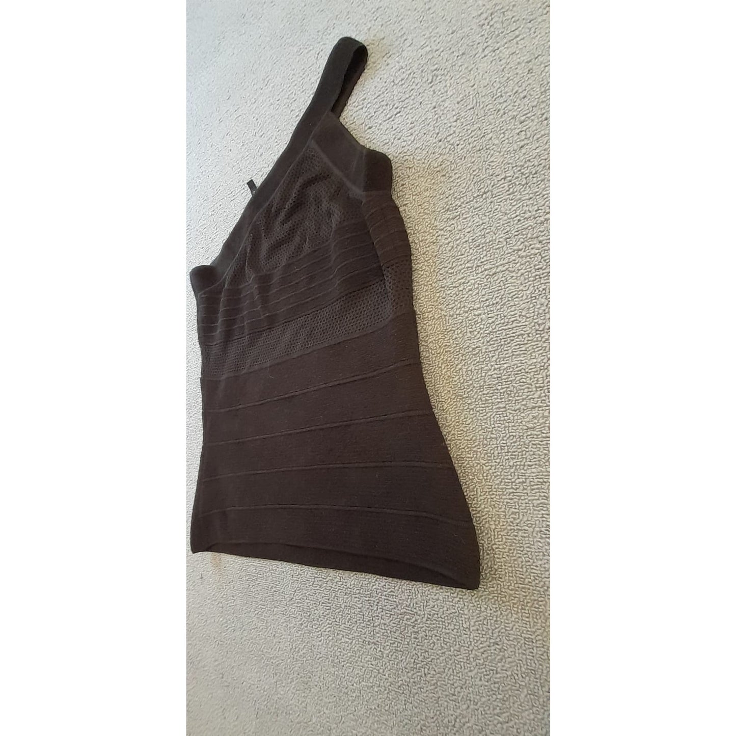 Giorgio Armani Womens Size 44 Black One Shoulder Bandage Knit Top