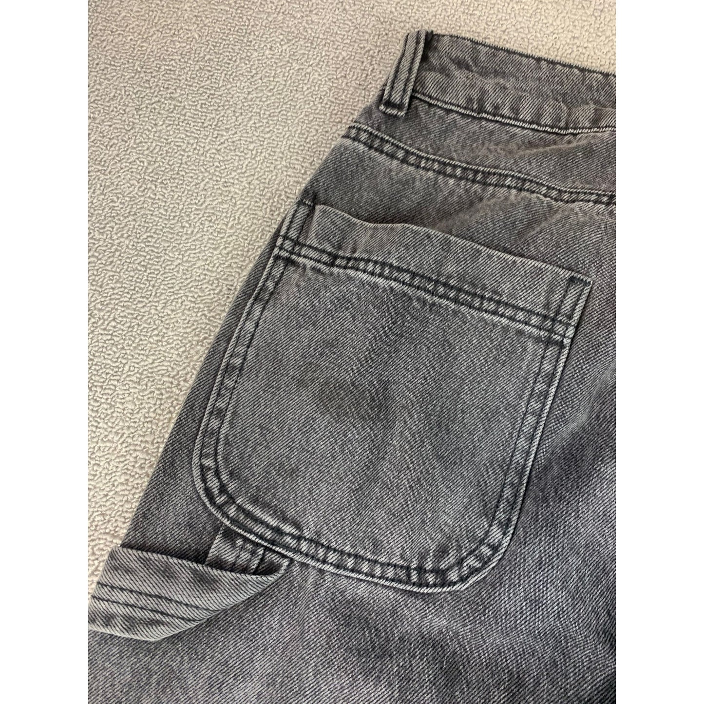 Empyre Denim Jeans Size 3 Black Faded Gray Embroidered Patches