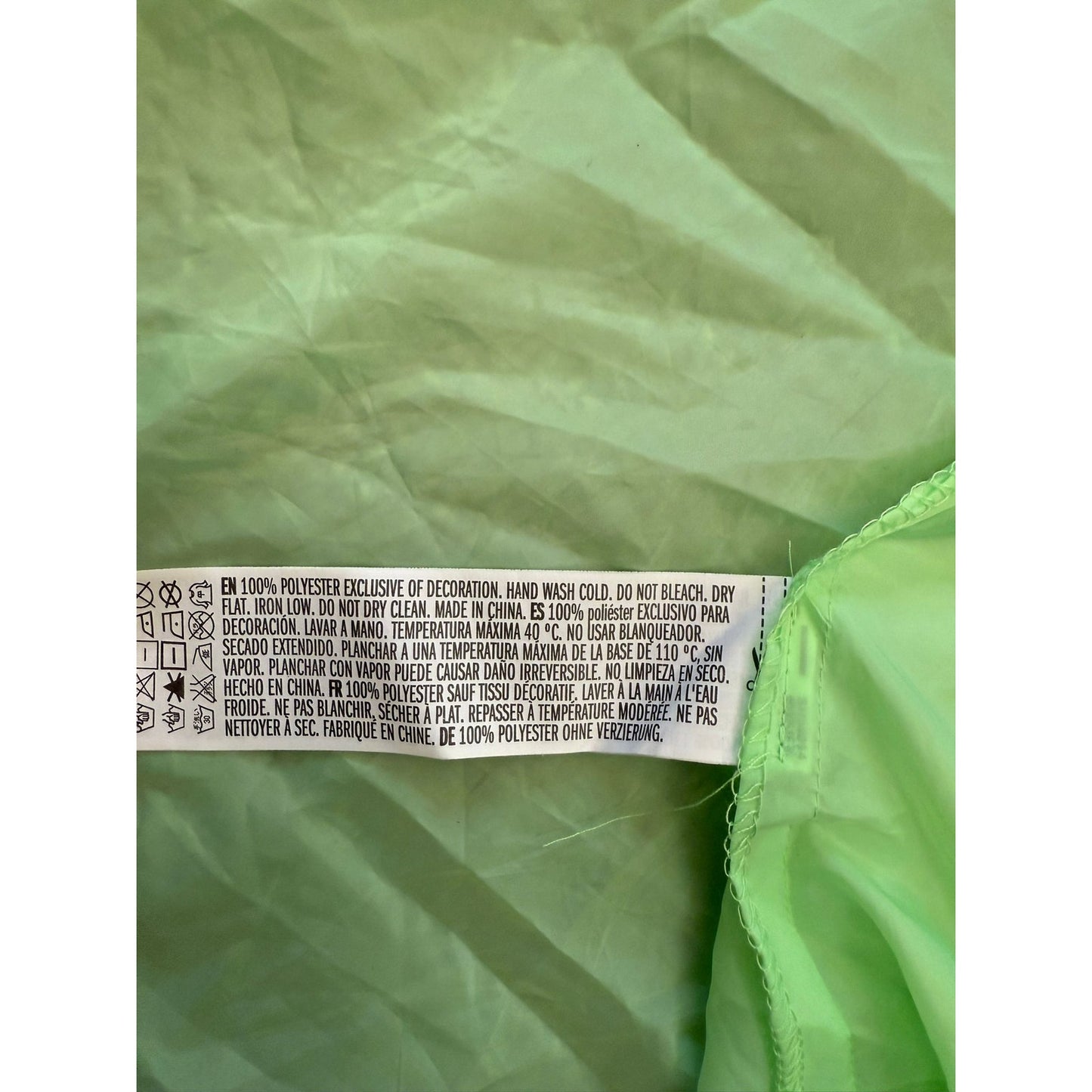 Forever 21 Women's Size S Neon Green Hooded Raincoat Trench Coat