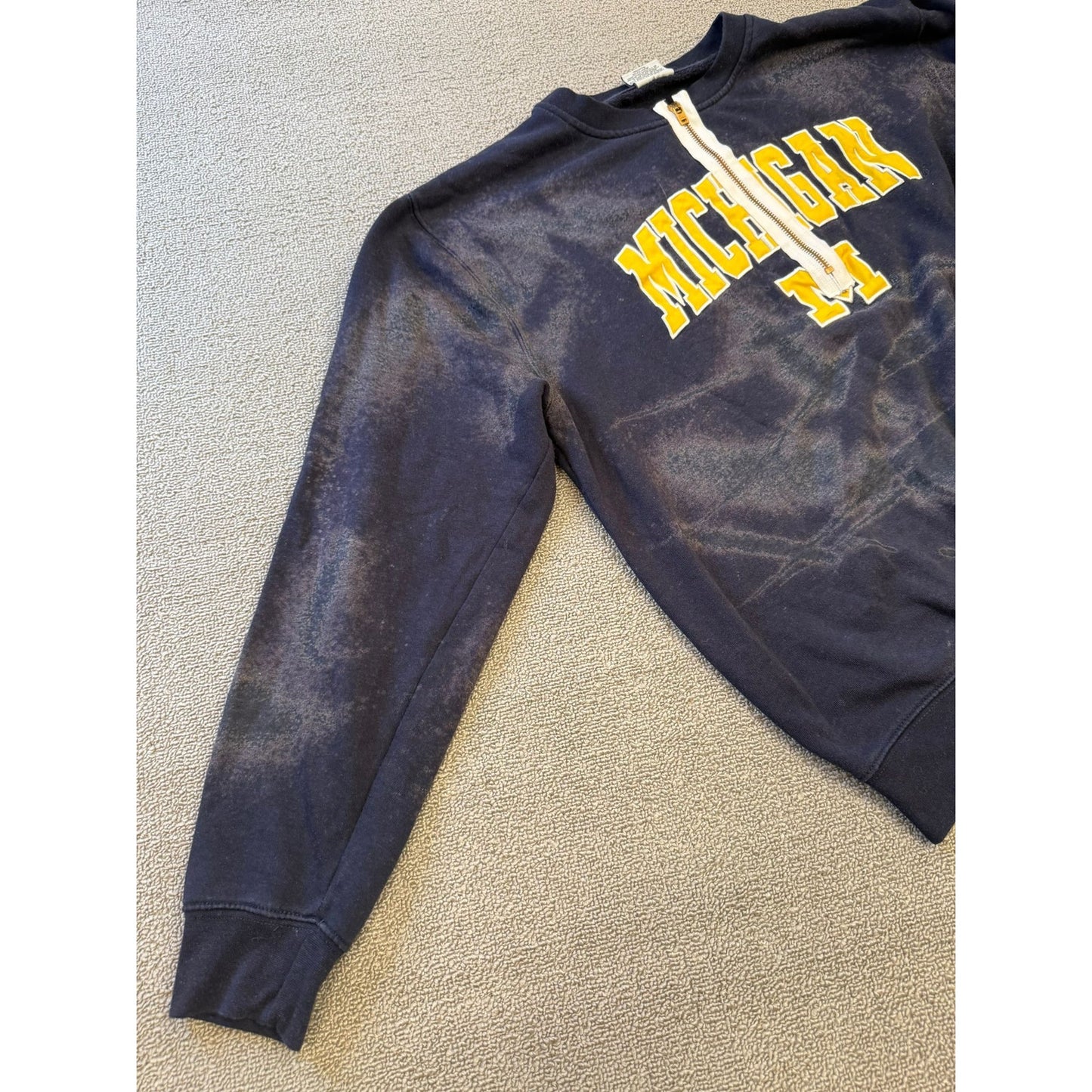 Stadium Athletics Men Large Blue Michigan Pullover Crewneck Sweatshirt