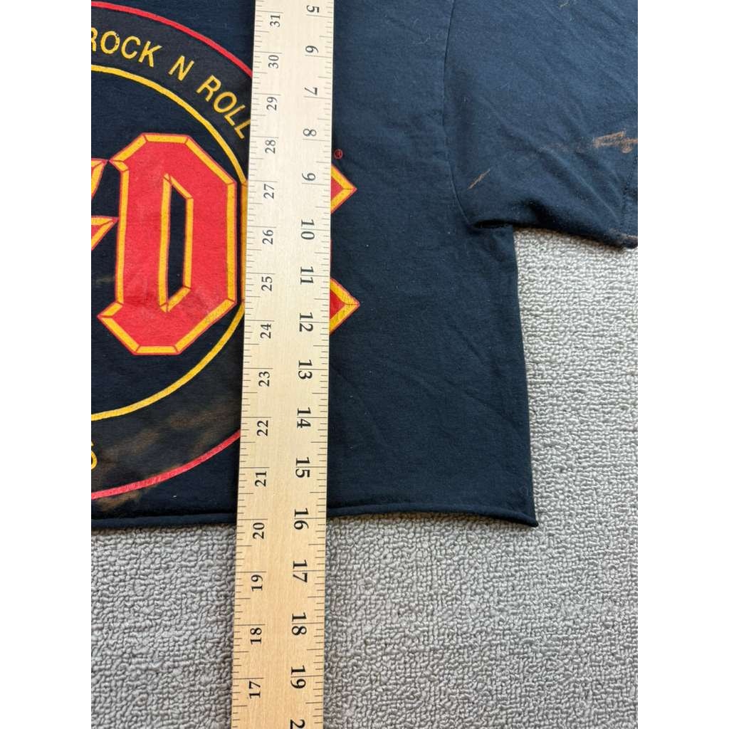 AC/DC T-Shirt Women's Medium Black High Voltage Rock & Roll Cotton Half Shirt