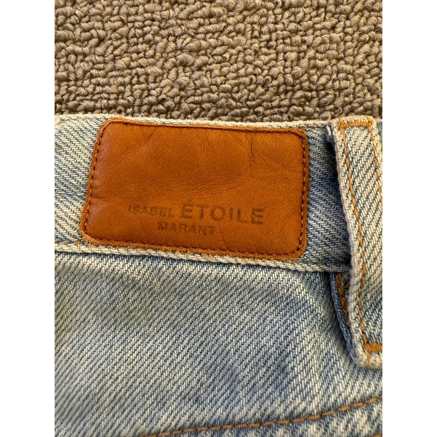 Isabel Marant Etoile Size 34 Womens Light Wash Floral Jeans