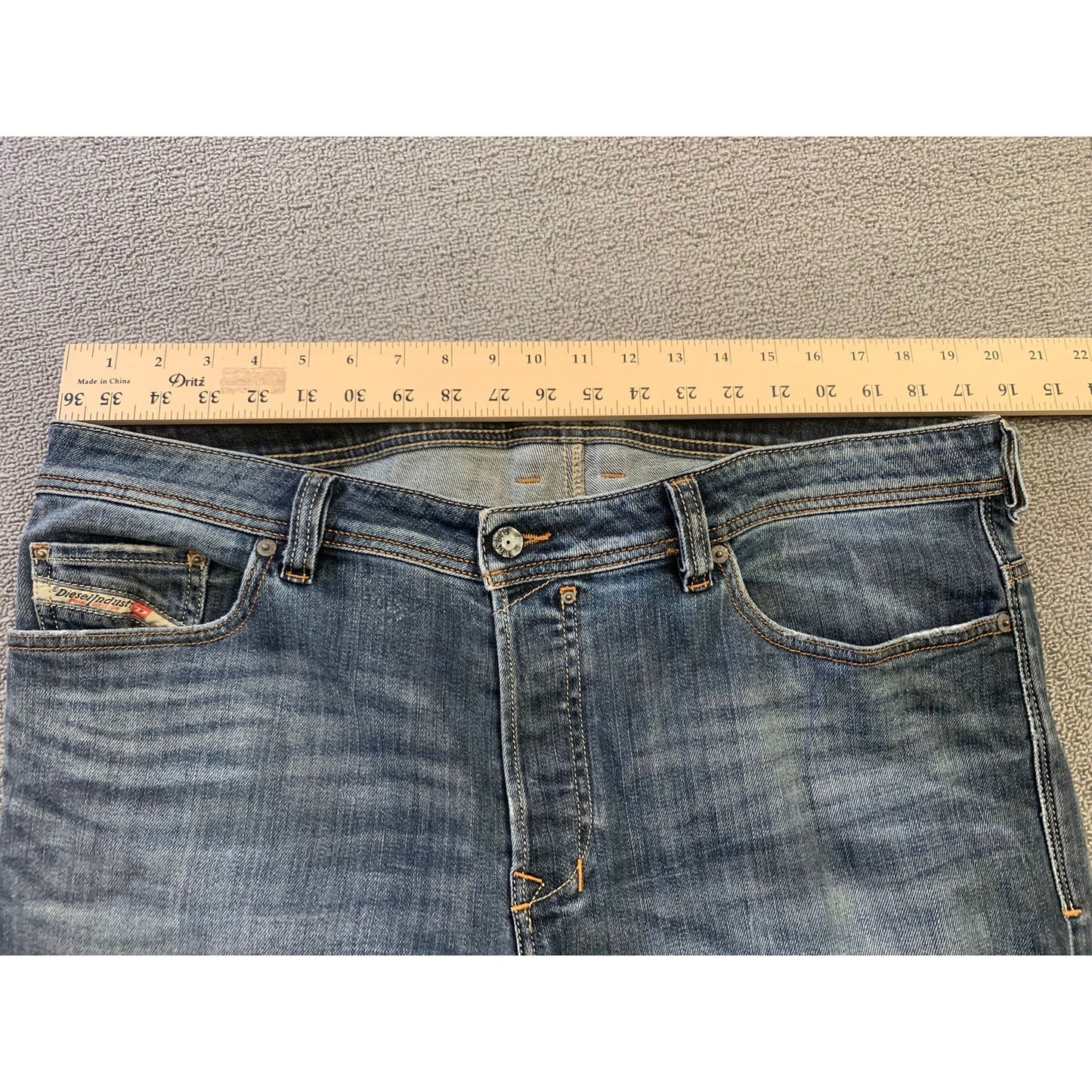 Y2K DIESEL Men's 38 "Industry" Denim Division Straight Leg Jeans