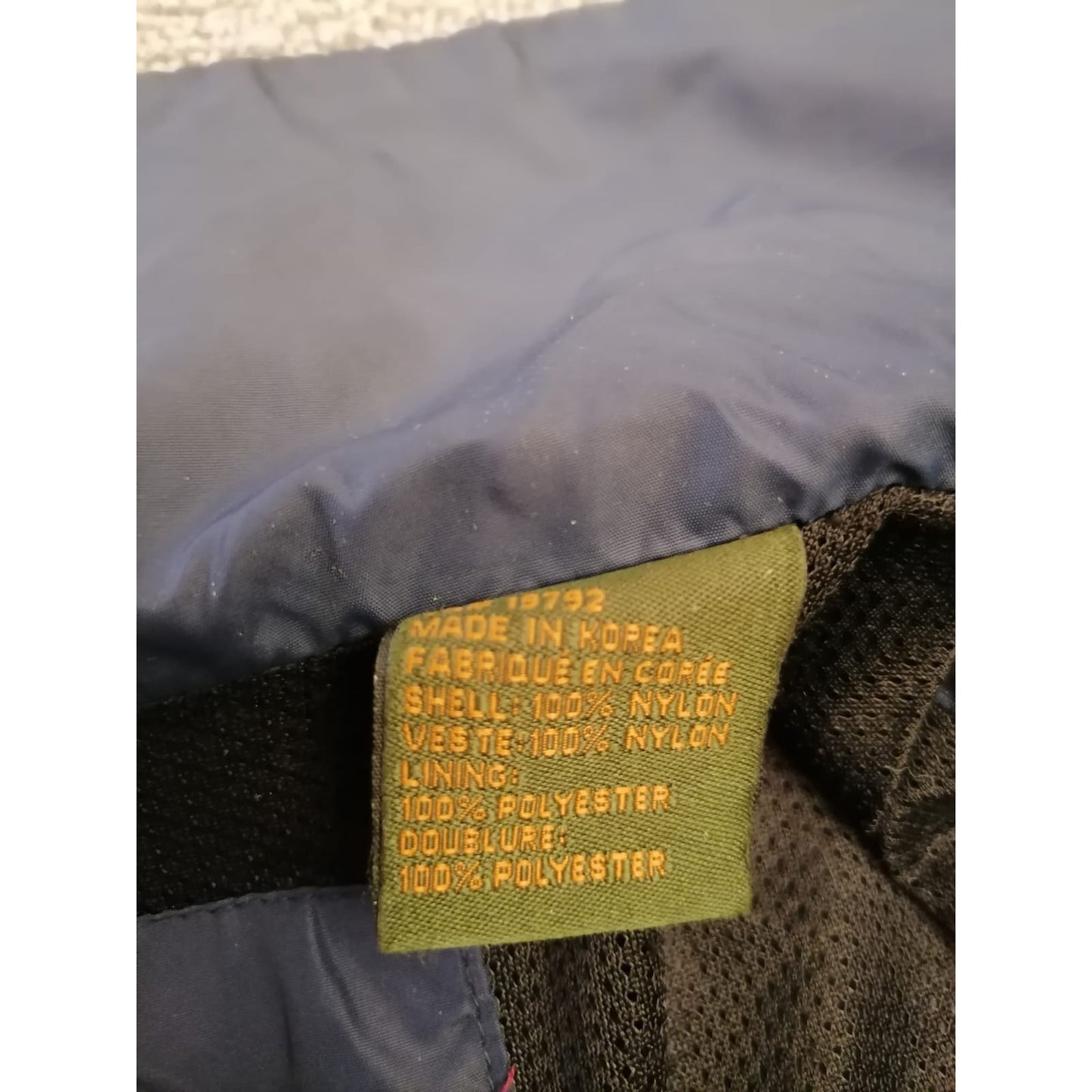 Timberland Large Male Blue Weathergear Full Zip Lightweight Windbreaker Fall