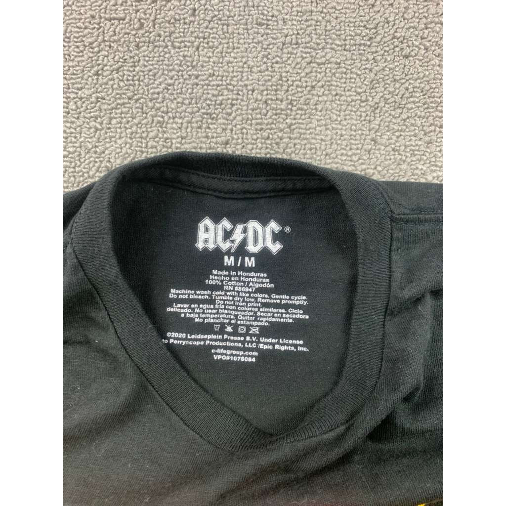 AC/DC T-Shirt Women's Medium Black High Voltage Rock & Roll Cotton Half Shirt
