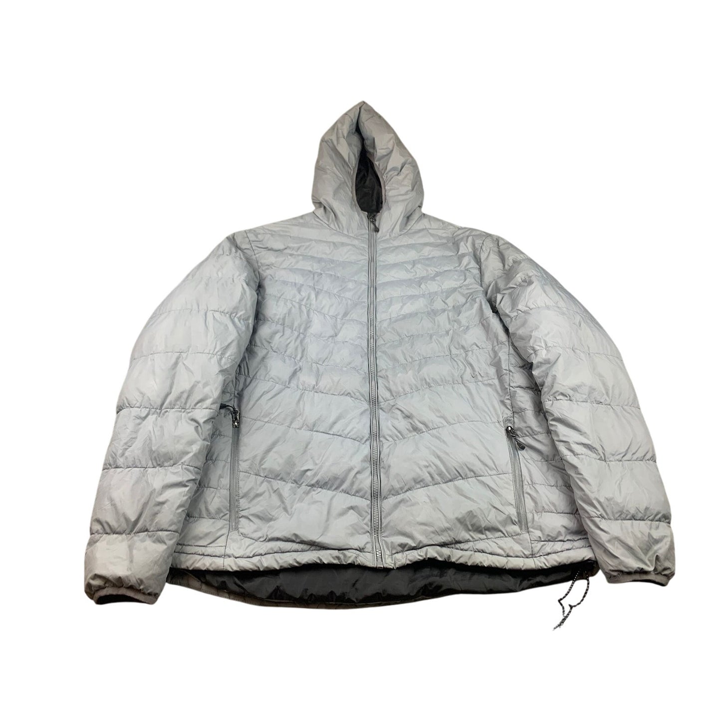 Champion Men's XL Gray Omni Insulated Puffer Jacket With Hood