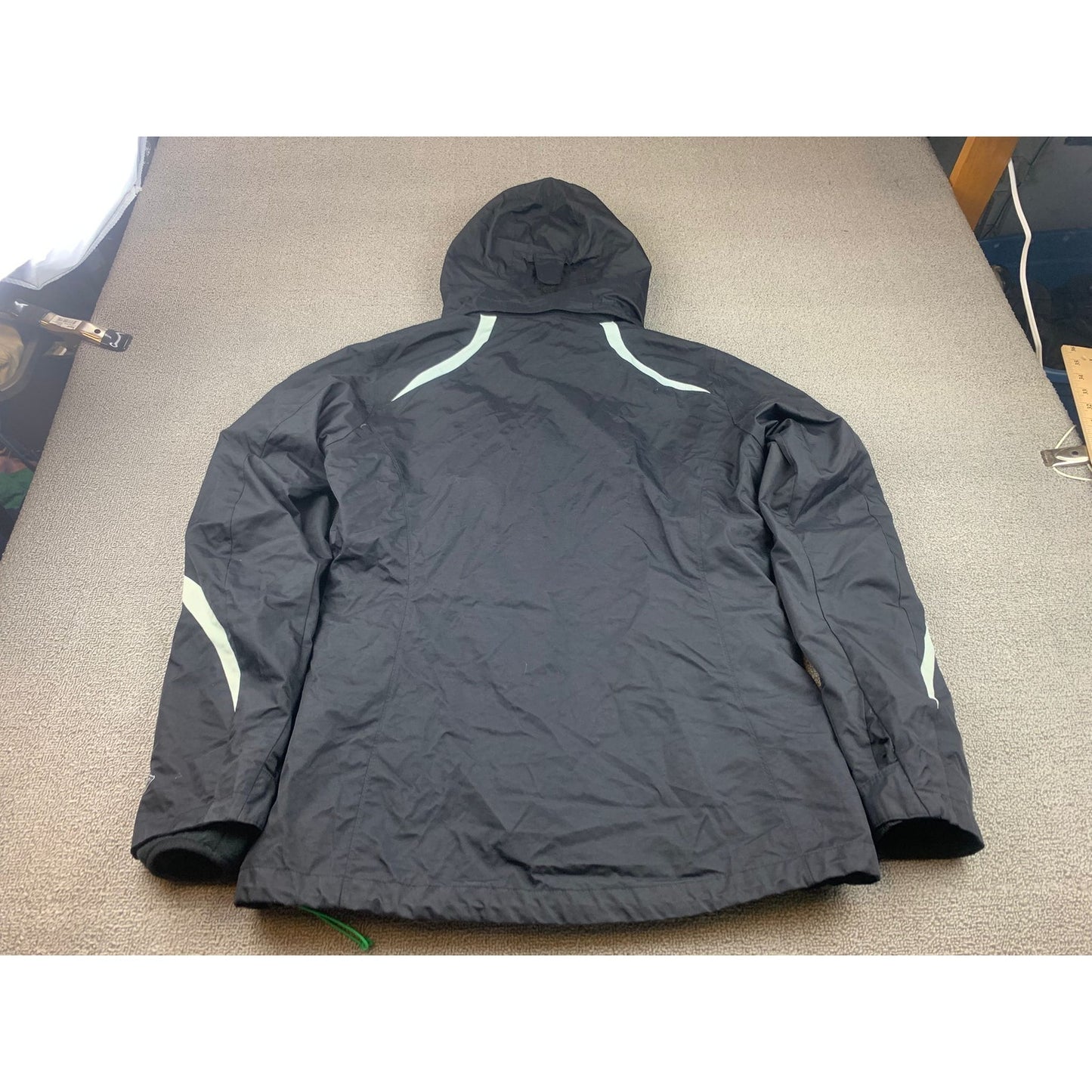 Columbia Jacket Womens L Omni Tech Heavy Coat Lined Waterproof Interchange Adult