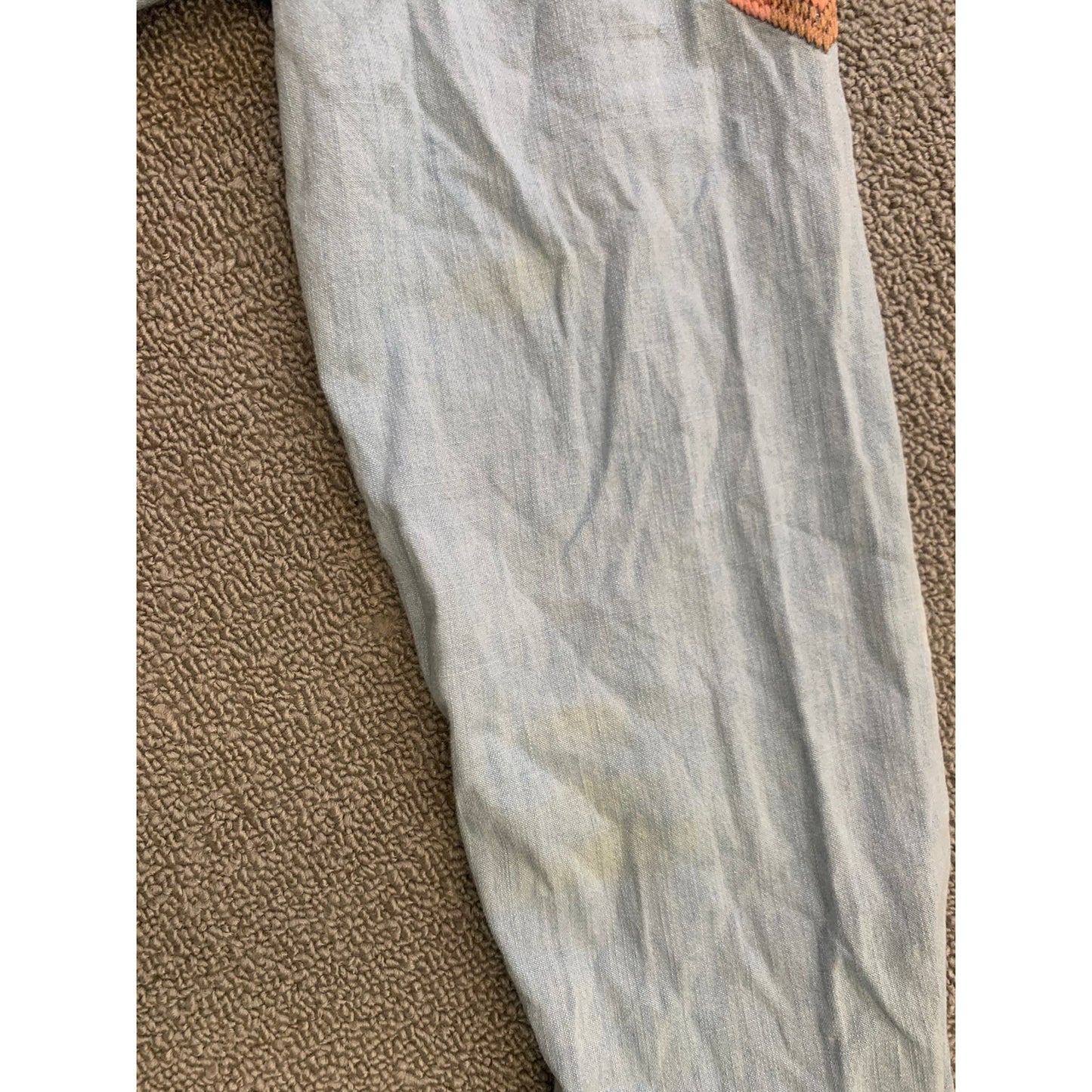 Rails Women's S Light Blue Embroidered Chambray Distressed Shirt