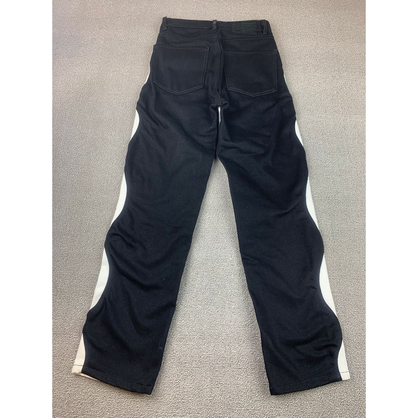 Revice Ex Boyfriend On & Off Again Jeans 25 Black White Button