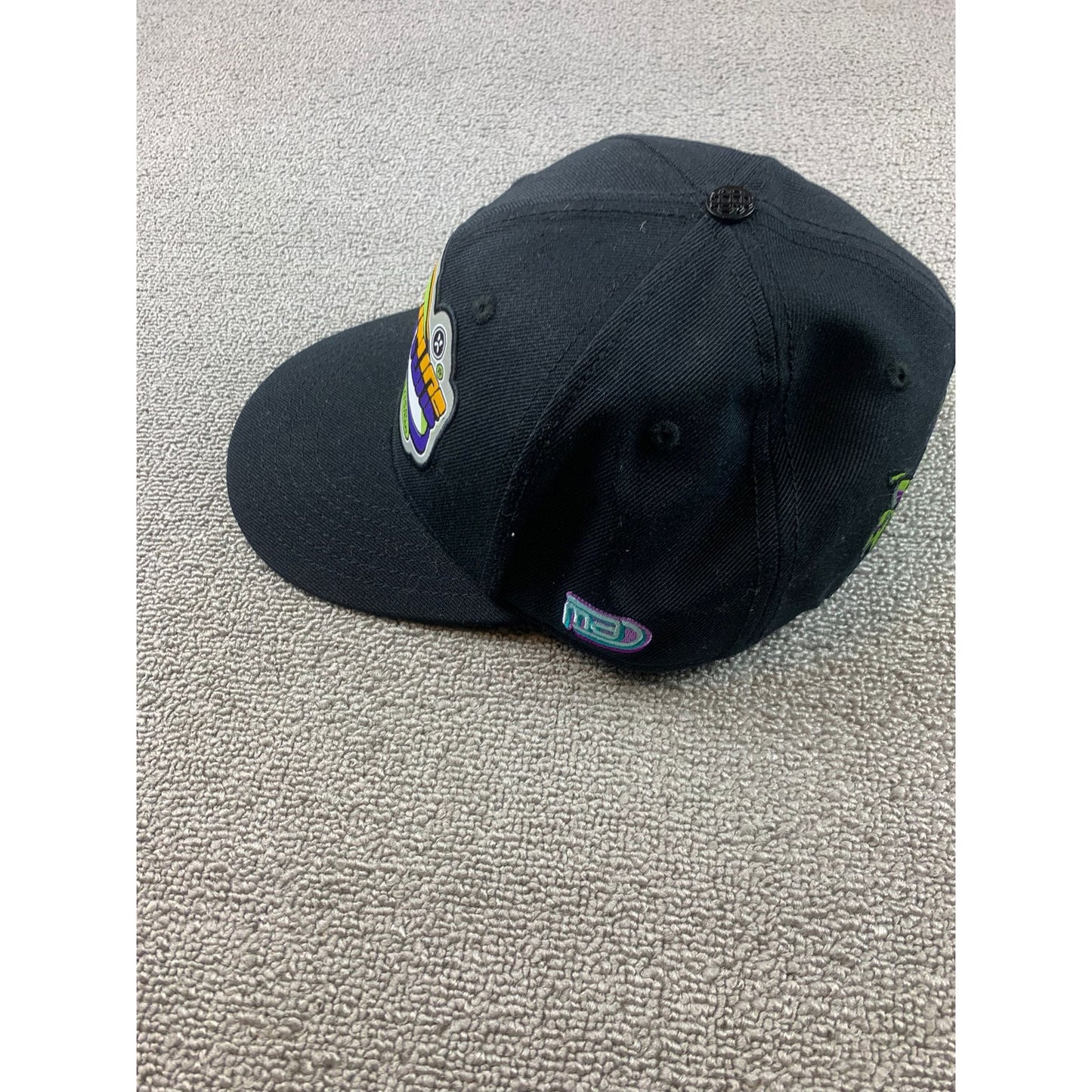 Fortune Men's Size 7 3/8  Streetwear Fortune Fitted Hat Black Graphic Cap