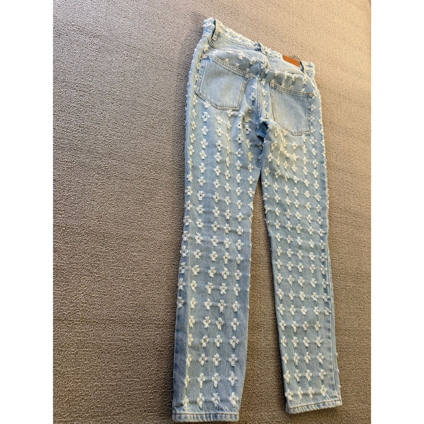 Isabel Marant Etoile Size 34 Womens Light Wash Floral Jeans