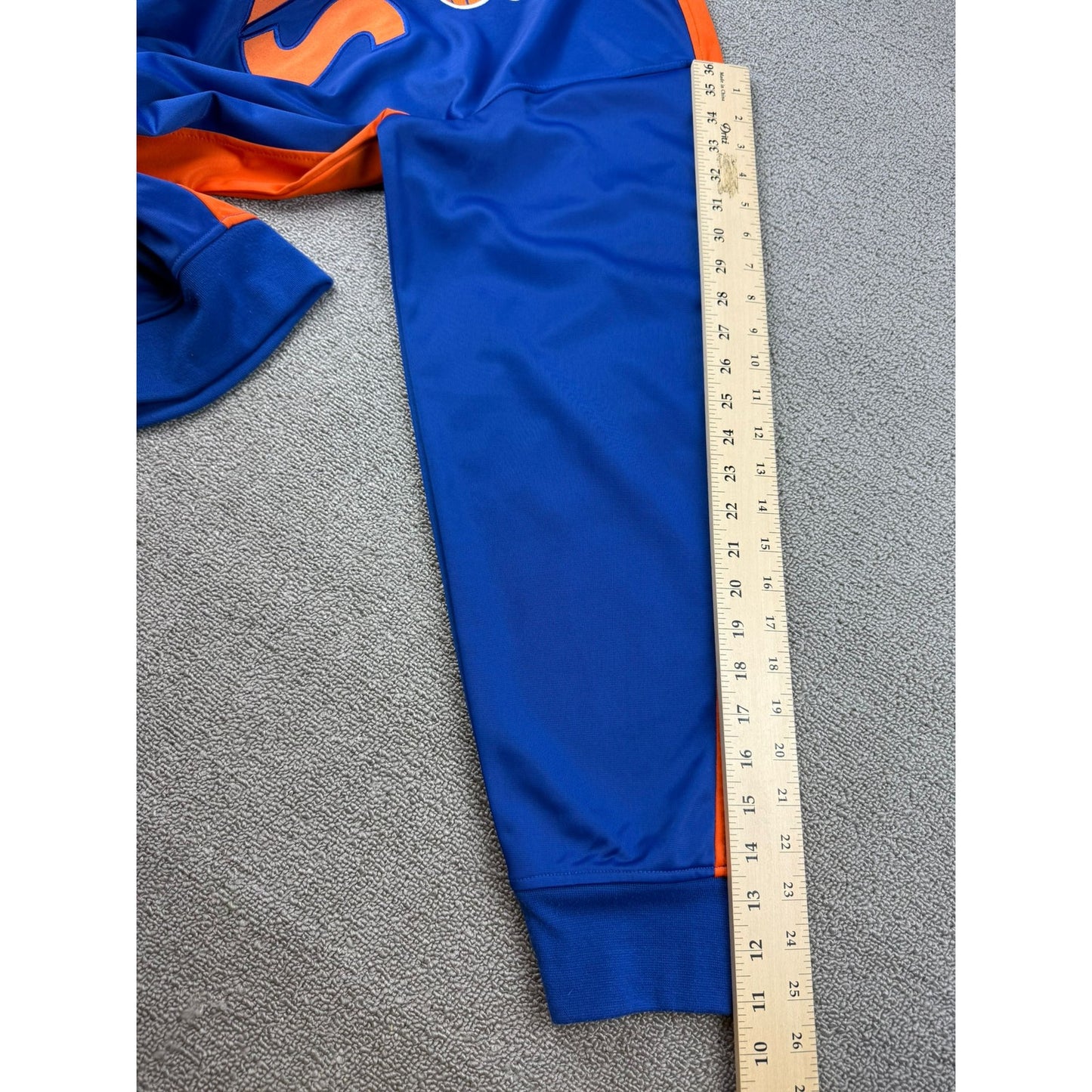 NBA Hardwood Classics Men's XL Blue Orange Knicks Track Jacket Full Zip