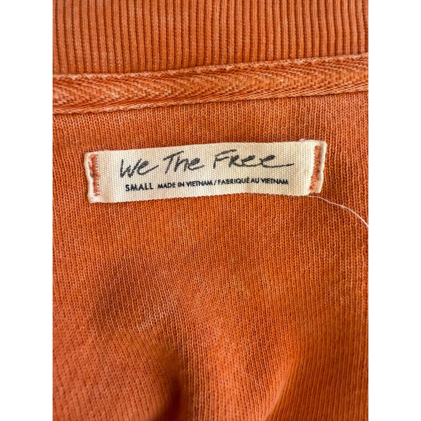 We The Free Women's Size Small Orange Pullover Sweater Baggy Over Size