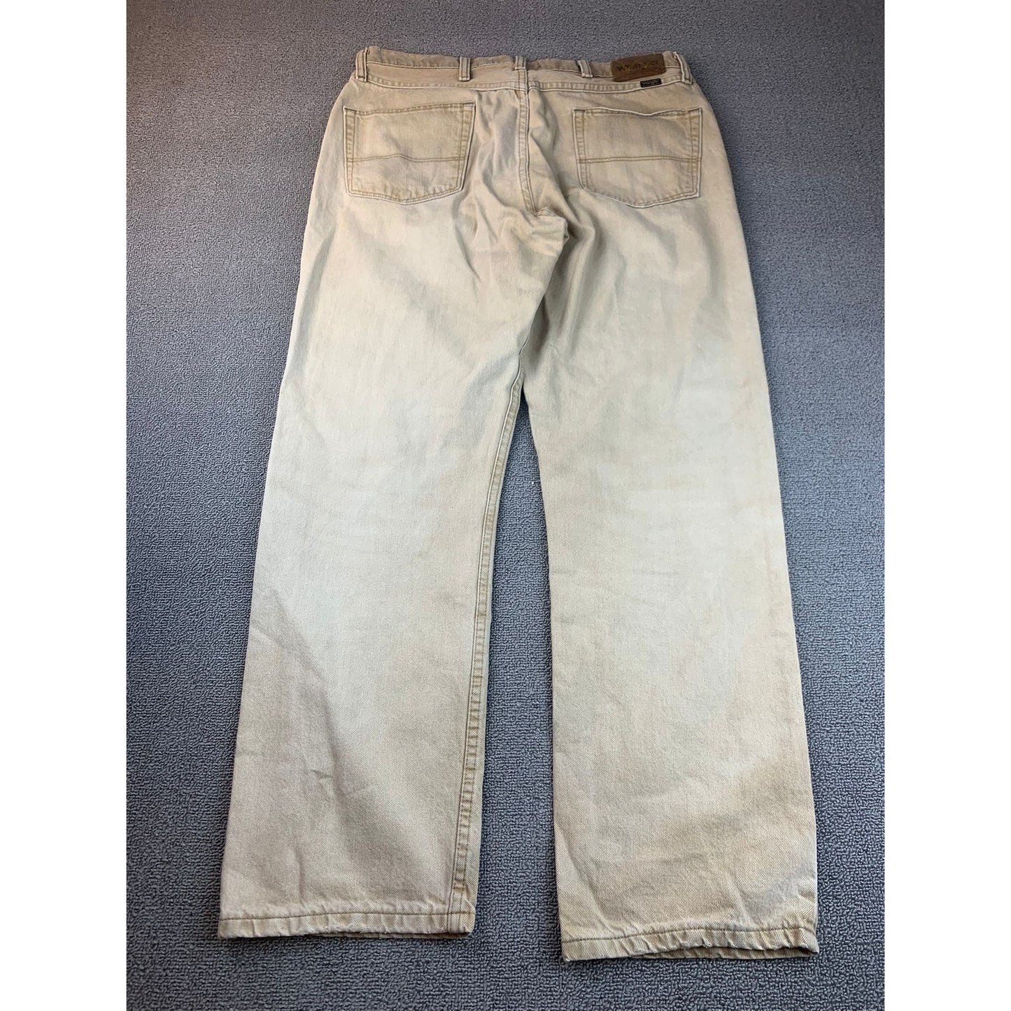 Wrangler Jeans 2000's Era Men's 36x32 Tan Denim Jeans Work Casual