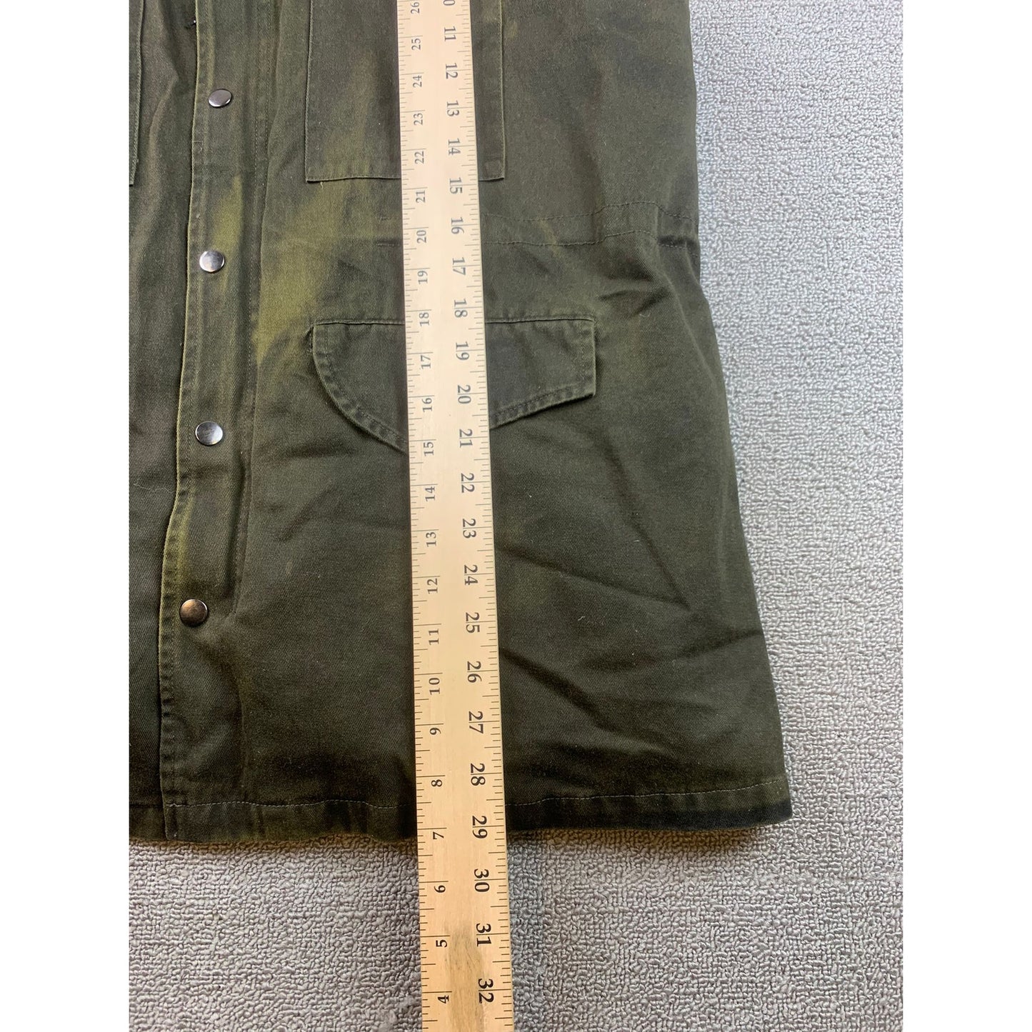 Belle Fare Women’s XL Military Convertible Detachable Real Fur Hood And Vest