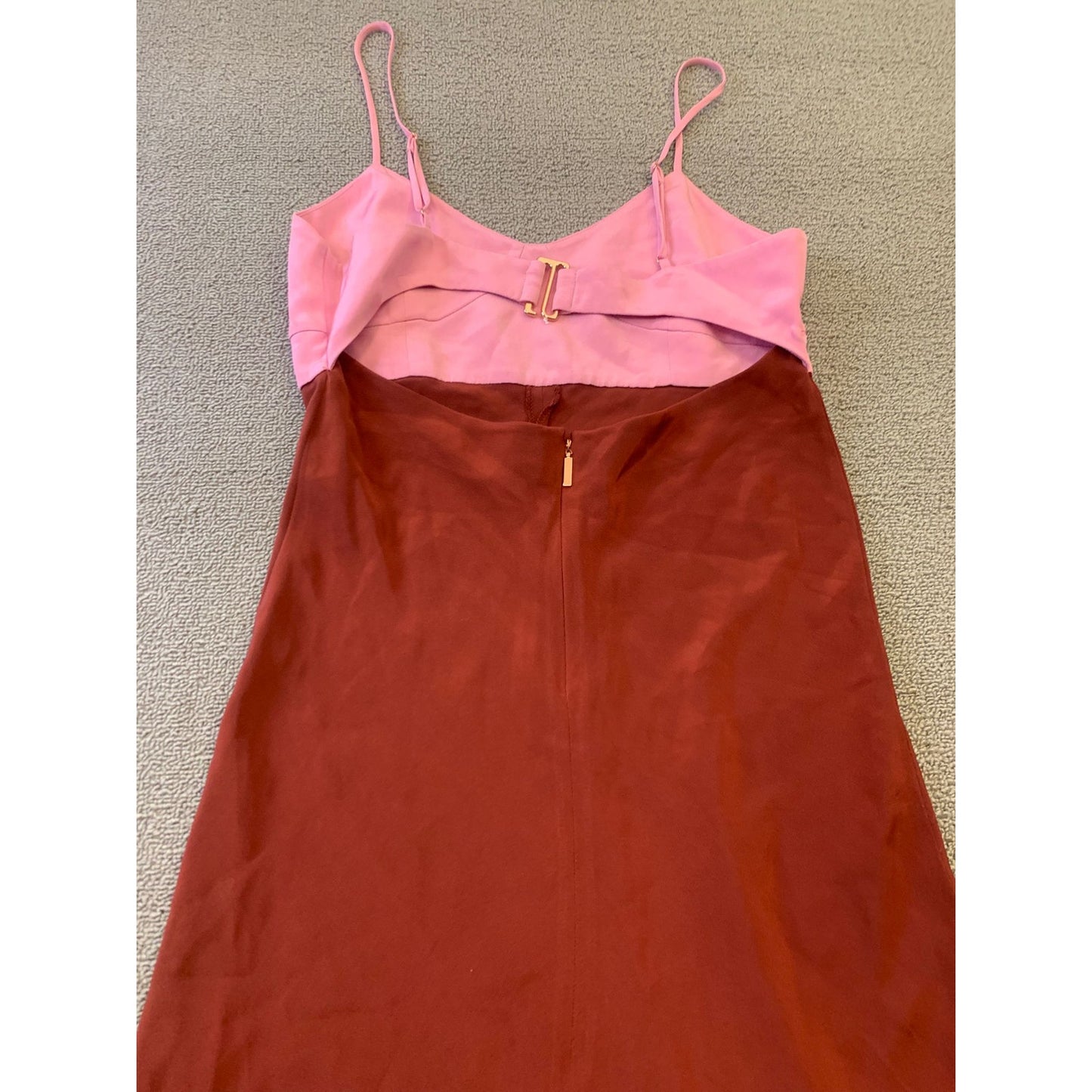 TIBI Women Size 6 Burgundy Pink Midi Dress