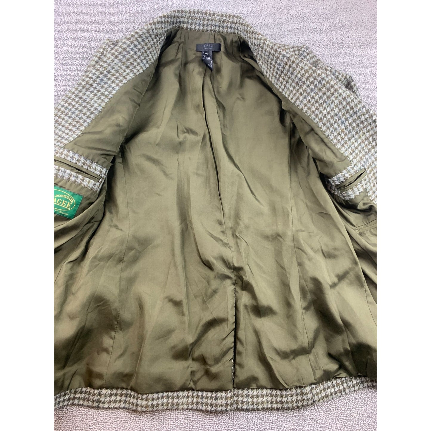 J.Crew Women's 00 Wool Tweed Blazer Magee Jacket