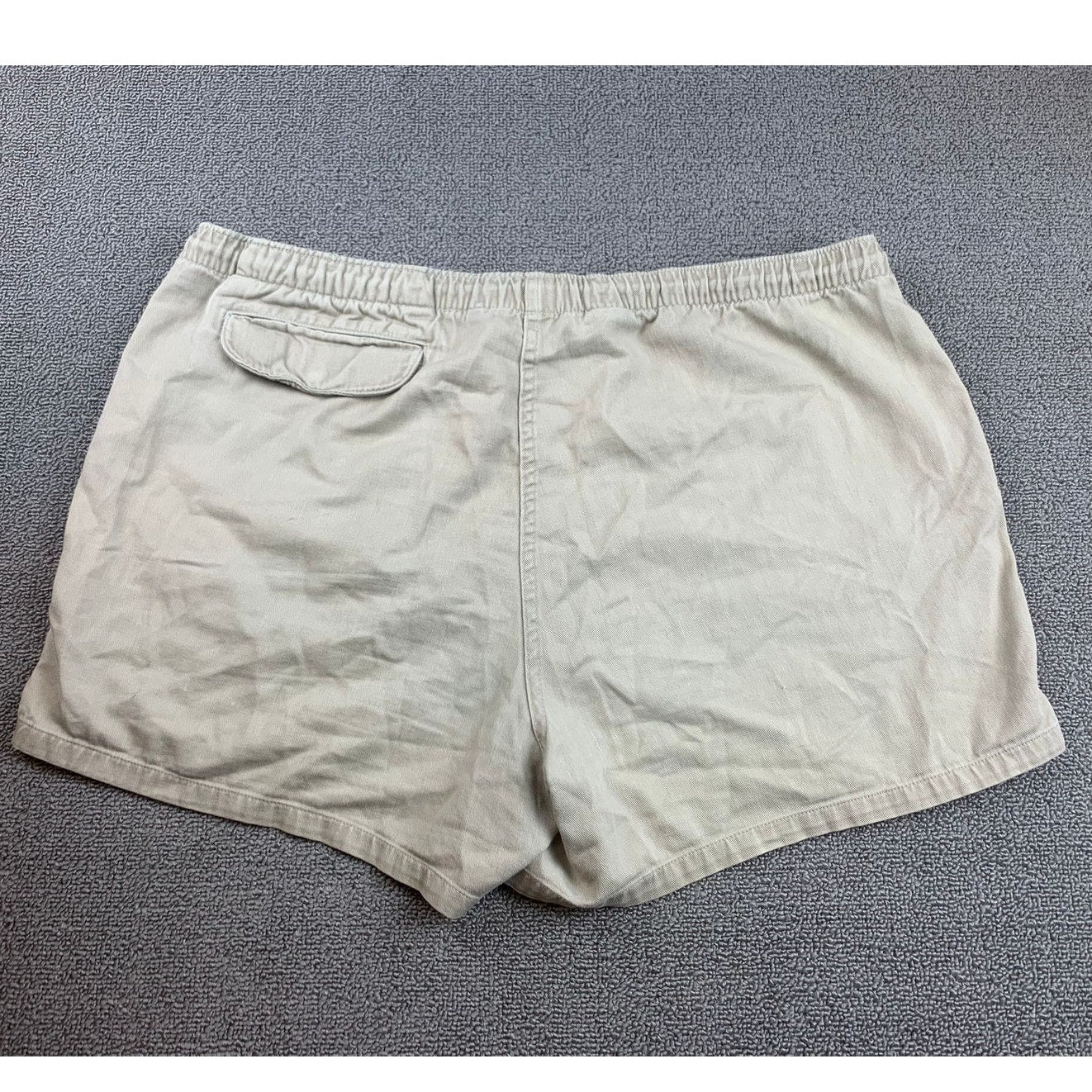 Vintage Polo Ralph Lauren Men’s Shorts M Beige Twill Embroidered Pony USA Made 90's