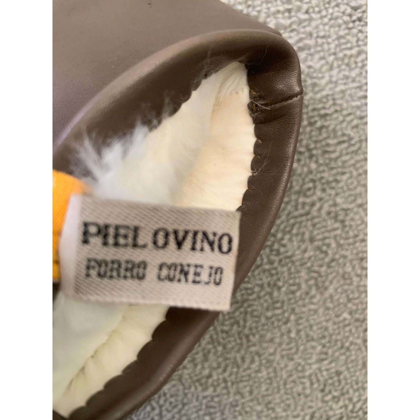 Santacana Madrid Women 6M Brown Sheep Leather Rabbit Lining NWT