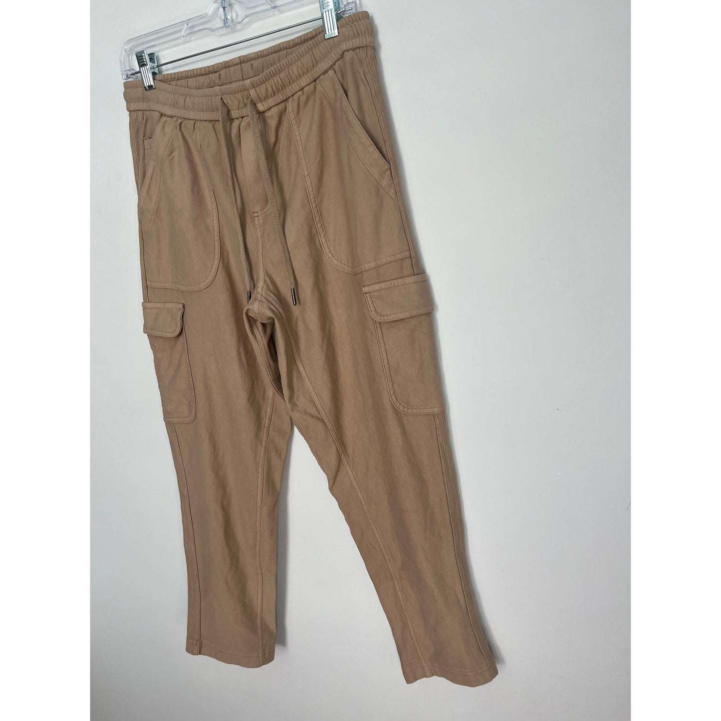 Athleta Farallon Cargo Crop Pants Women Size 4 Brown Stretch Utility