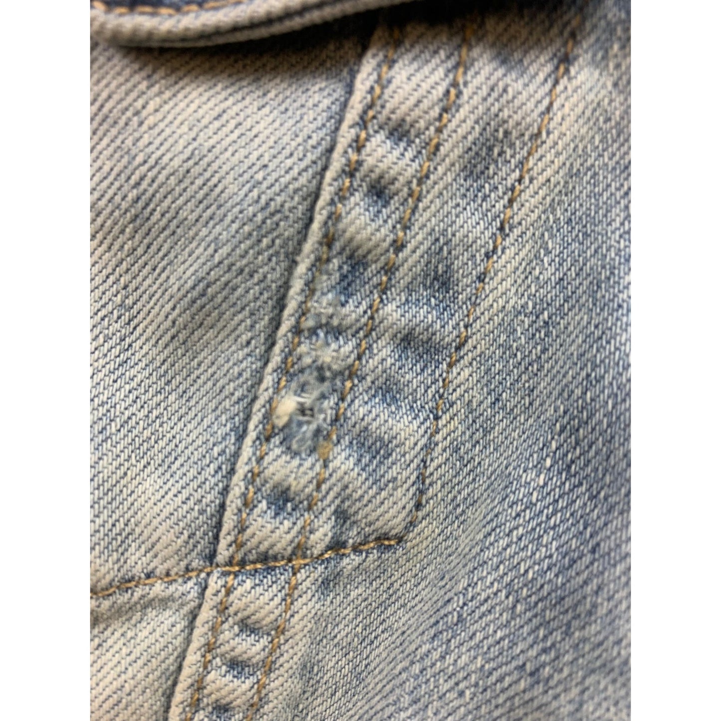 Y2K Gap 1969 Jean Vest Women's Medium Blue Trucker Collared Denim Washed