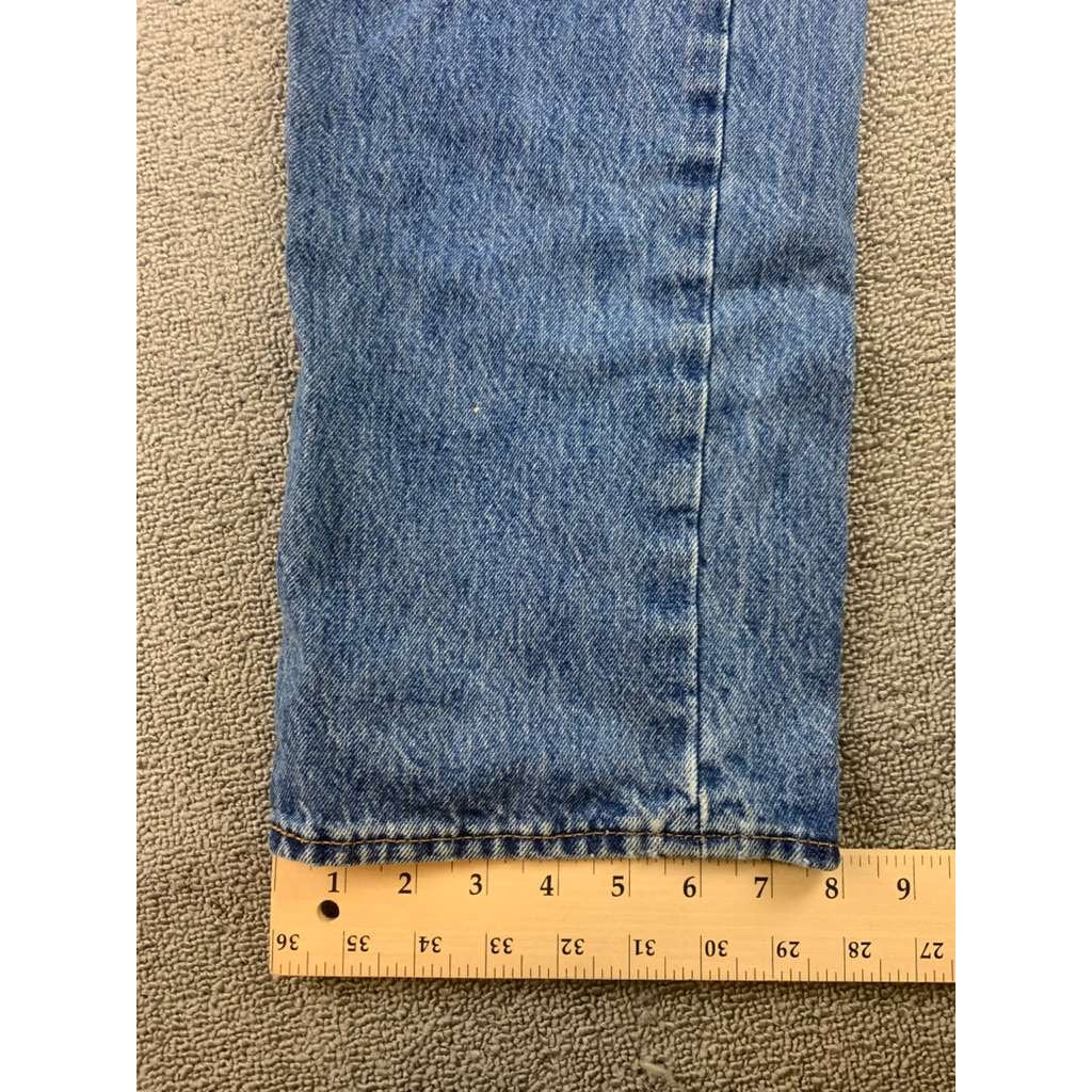 Levis 501 Jeans Men's W34 L32 Blue Classic Straight Leg Button Fly